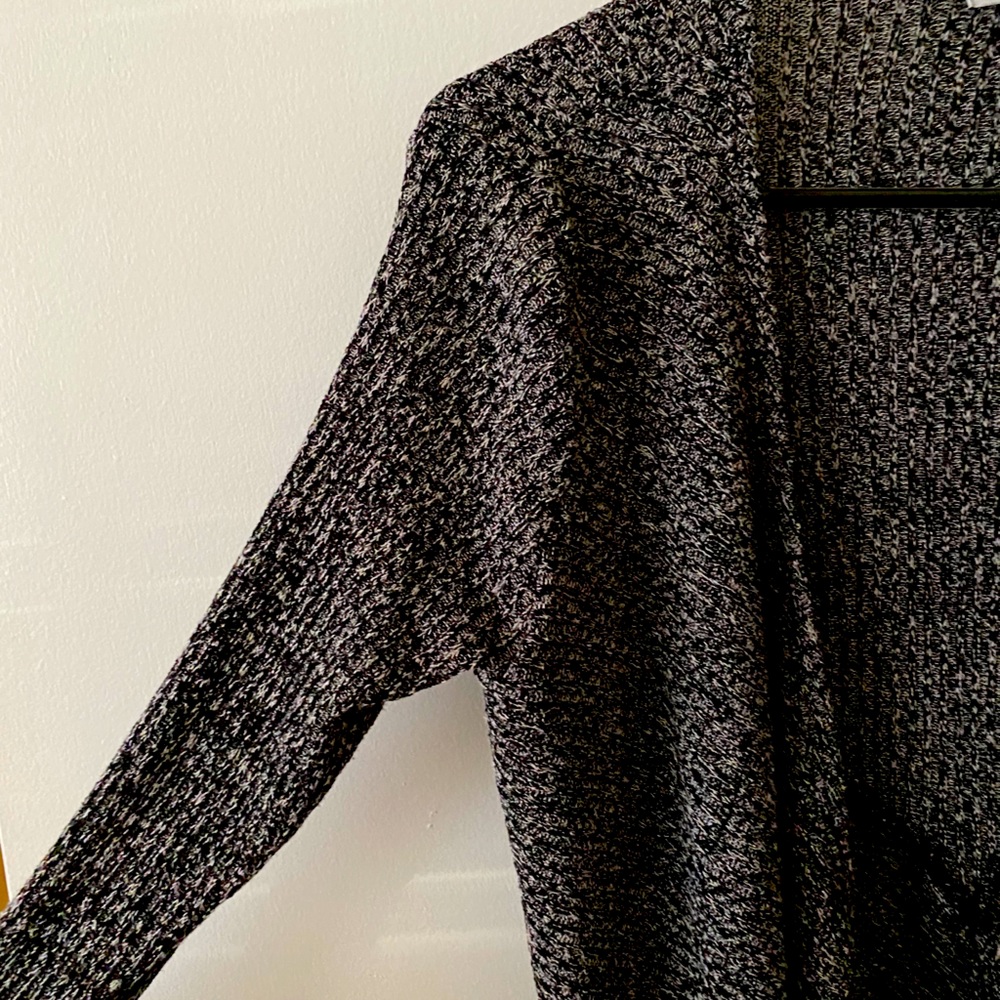 Bar III Gray-Black Cardigan